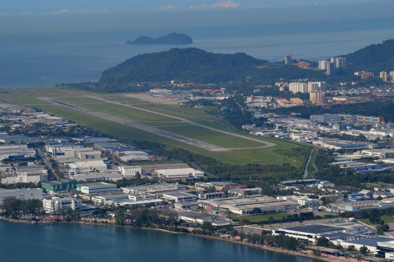 penang international airport aerial view
