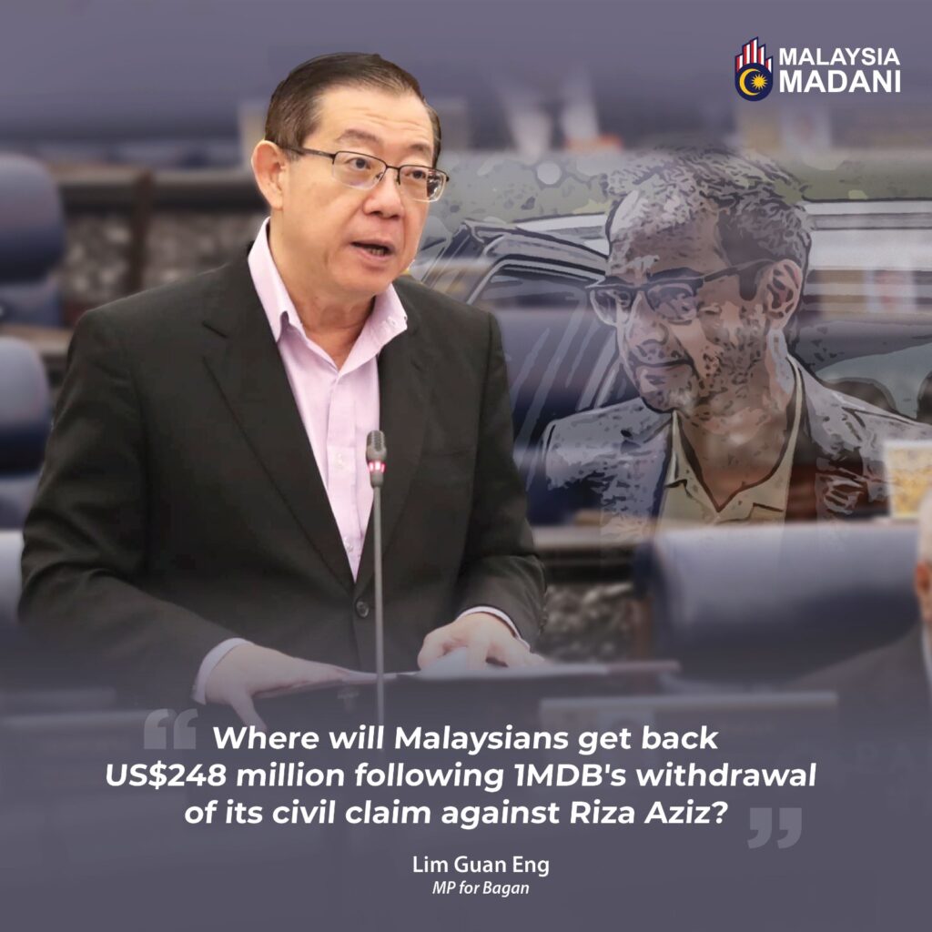 Where Will Malaysians Get Back US$ 248 Million Following 1MDB’s Withdrawal Of Its US$ 248 Million Civil Claim Against Riza Aziz?