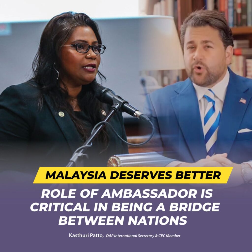 Safeguarding Diplomacy: Kasthuri Patto on Rejecting Nick Adams’ Appointment