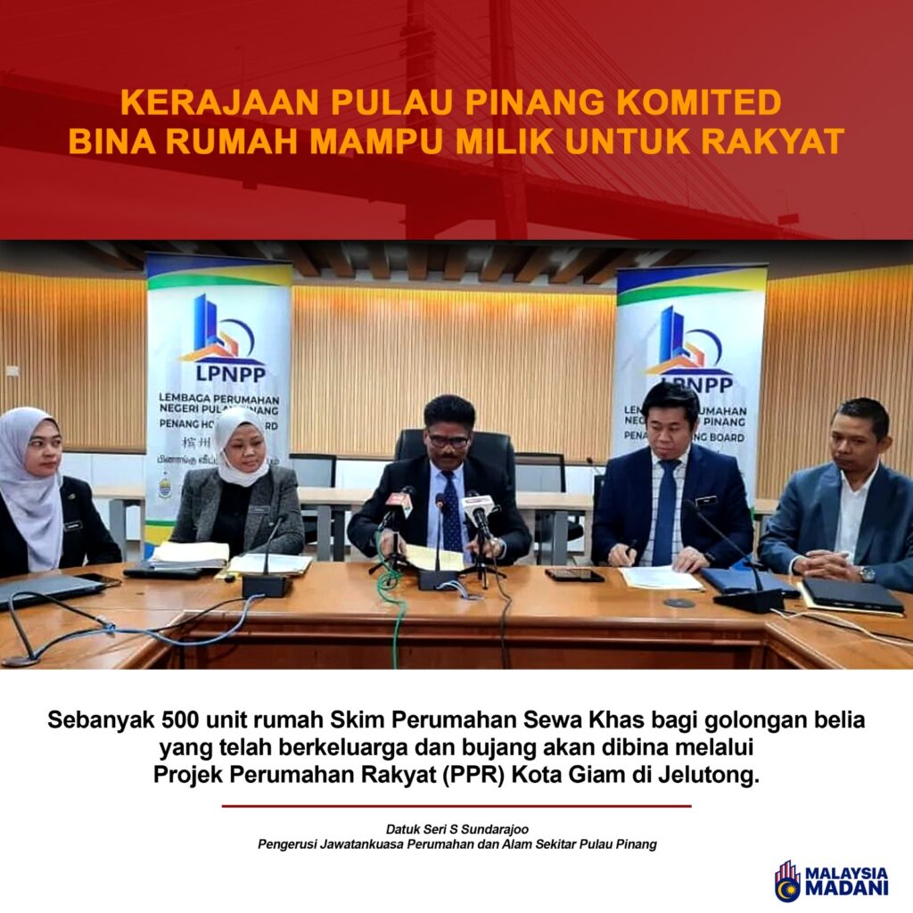 HOPE: Harapan halatuju dasar perumahan Pulau Pinang