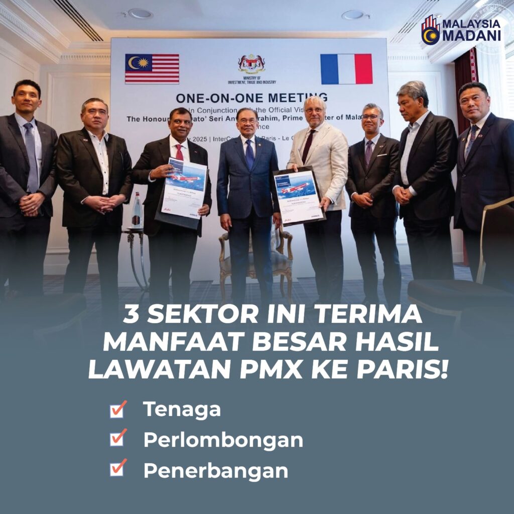 3 Sektor Ini Terima Manfaat Besar Hasil Lawatan PMX Ke Paris!